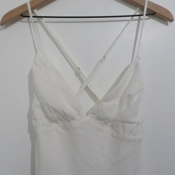 Princess Polly Women Sz 12 White Maylor Mini Dress Low Cut Low Back Dress - Picture 3 of 10